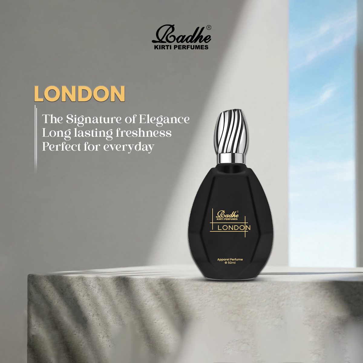 Radhe London Black Premium Perfume 50ml