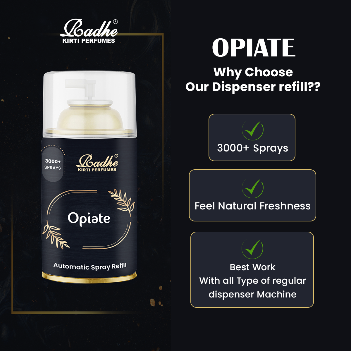Opiate Automatic Spray Refill 265ml