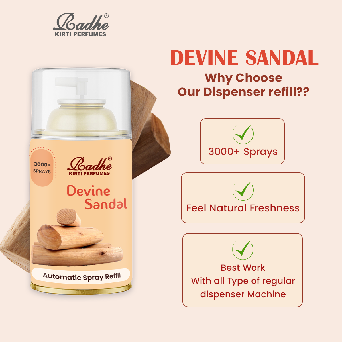 Devine Sandal Automatic Spray Refill 265ml