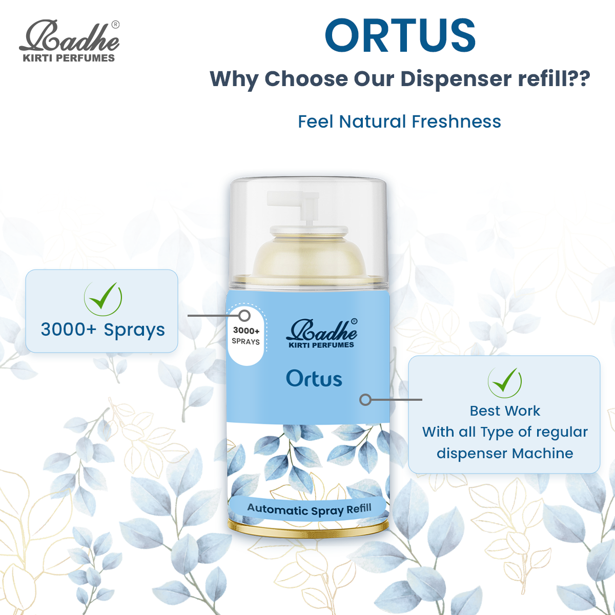 Ortus Automatic Spray Refill 265ml
